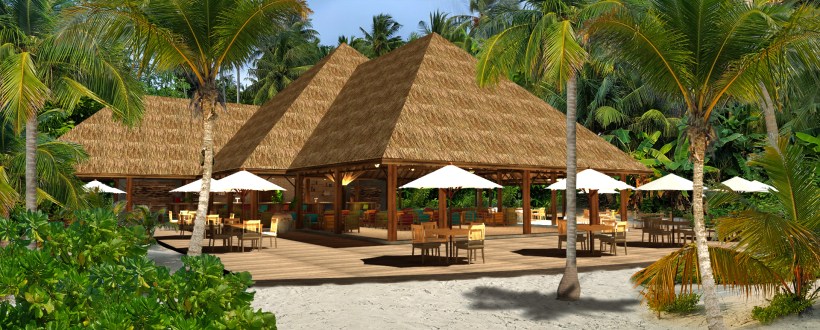 artists impression Reethi Faru Bar (Main Bar) exterior 1